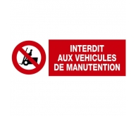 Plaque d'interdiction